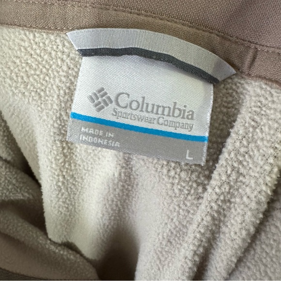 Columbia Brown Quarter-Zip Pullover‎ Large - Picture 4 of 5